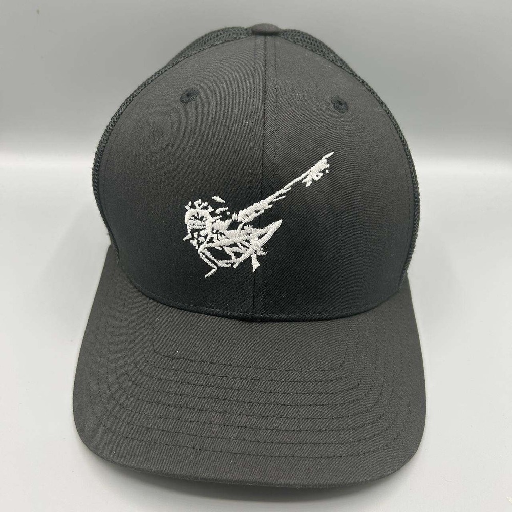 Richardson Trucker Hat Men Black‎ Embroidered Snap Back Cap